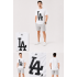 '47 Brand Los Angeles Dodgers Baskılı Beyaz Erkek T-Shirt