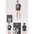 '47 Brand New York Yankees Baskılı Antrasit / Füme Erkek T-Shirt