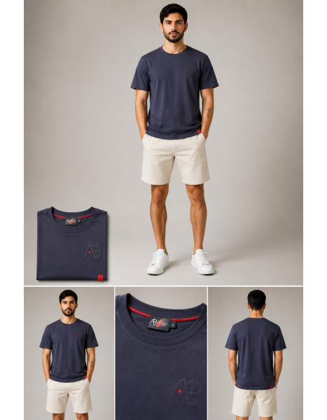 AB Lifestyle Men's Star Logo Bisiklet Yaka Erkek Tişört – Antrasit AB Lifestyle Men's Star Logo Bisiklet Yaka Erkek Tişört – Antrasit