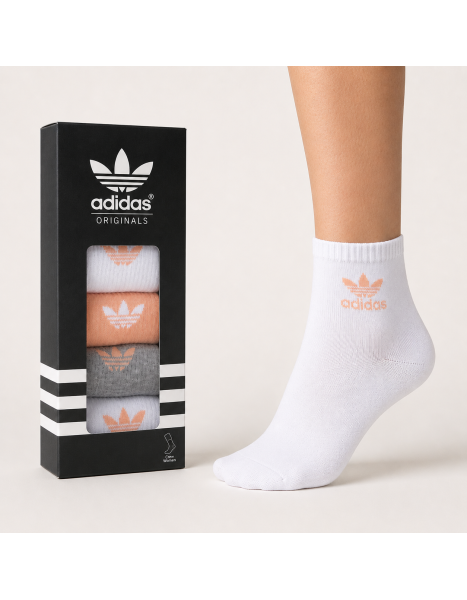 Adidas Originals Kadın 6'lı Crew Çorap Seti – Soft Renkler ve Zamansız Trefoil Şıklığı Adidas Originals Kadın 6'lı Crew Çorap Seti – Soft Renkler ve Zamansız Trefoil Şıklığı
