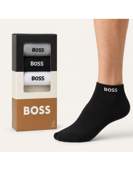 BOSS Erkek 6'lü Ankle Çorap Seti – Premium Konfor ve Modern Çizgiler BOSS Erkek 6'lü Ankle Çorap Seti – Premium Konfor ve Modern Çizgiler