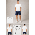 BOSS Siyah Çizgili Fermuar Yaka Beyaz Polo Yaka T-Shirt