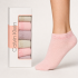 Calvin Klein Kadın 6'lı Ankle Çorap Seti – Minimalist Çizgiler ve Pastel Konfor BAMBU (İTAL)