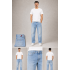 Erkek Açık Mavi Straight Fit Jean Pantolon - Tmmy Jeans