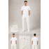 Erkek Krem / Ekru Slim Fit Denim Pantolon (NETWRK)