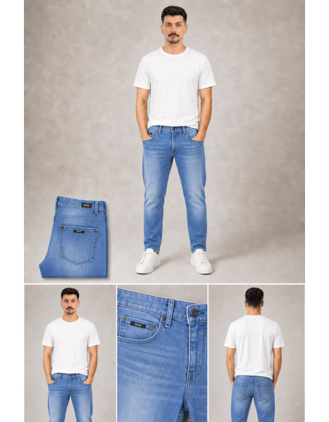 Erkek Mavi Slim Fit Jean Pantolon - BOS Erkek Mavi Slim Fit Jean Pantolon - BOS