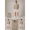 Erkek Vizon / Açık Kahve Waffle Dokulu Bisiklet Yaka T-Shirt