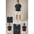 Jacob Cohén Unisex Füme Logo Baskılı Oversize Tişört