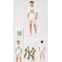 Kamuflaj NY Baskılı Beyaz Erkek T-Shirt