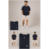 Kinetix Men's Basic Minimal Logo Bisiklet Yaka Erkek Tişört – Siyah