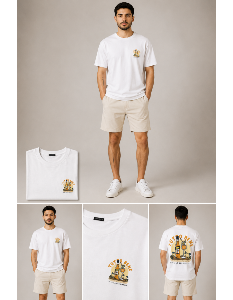 Kleingeist Unisex Beyaz Tutto Bene Baskılı Oversize Tişört Kleingeist Unisex Beyaz Tutto Bene Baskılı Oversize Tişört