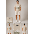 Men's Urban Division Camo Graphic Bisiklet Yaka Erkek Tişört – Bej
