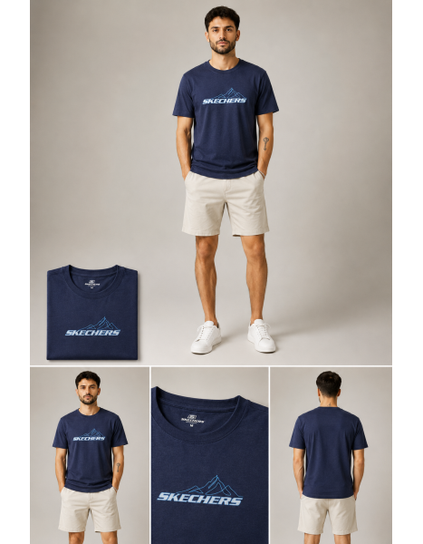 Skechers Men's Outdoor Graphic Bisiklet Yaka Erkek Tişört – Dinamik Tarz ve Aktif Konfor Skechers Men's Outdoor Graphic Bisiklet Yaka Erkek Tişört – Dinamik Tarz ve Aktif Konfor