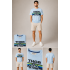Thor Steinar Men's Mountain Graphic Bisiklet Yaka Erkek Tişört – Açık Mavi