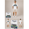 Thor Steinar Men's Mountain Graphic Bisiklet Yaka Erkek Tişört – Beyaz