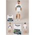 Thor Steinar Men's Mountain Graphic Bisiklet Yaka Erkek Tişört – Beyaz