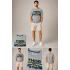 Thor Steinar Men's Mountain Graphic Bisiklet Yaka Erkek Tişört – Melanj Gri