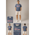 Thor Steinar Unisex Eskitme İndigo Nordic Company Baskılı Tişört